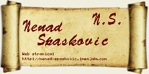 Nenad Spasković vizit kartica